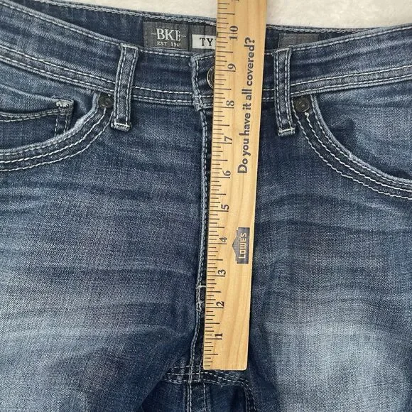 BKE Tyler Jeans Mens 31 x 31 Blue Denim Straight Leg Stretch - Picture 11 of 15